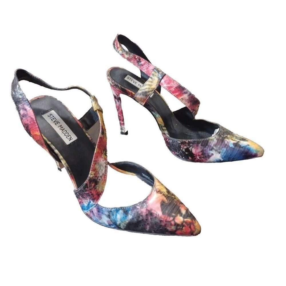 Steve Madden Zepher Multicolor Pointed Toe Heels … - image 1
